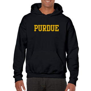 Purdue University Boilermakers Basic Block Hoodie - Black