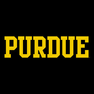 Purdue Boilermakers Basic Block Long Sleeve T Shirt - Black