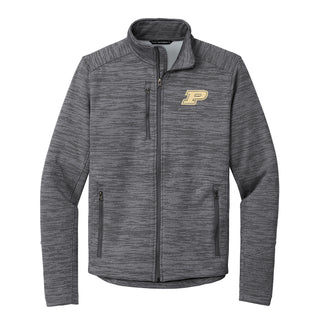 Purdue Boilermakers Primary Logo Digi Stripe Fleece Jacket - Black