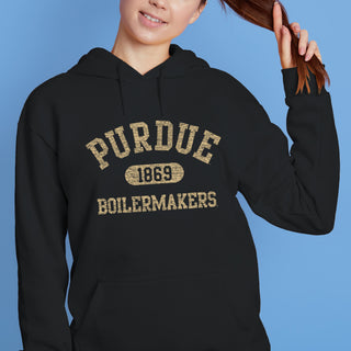 Purdue University Boilermakers Athletic Arch Hoodie - Black