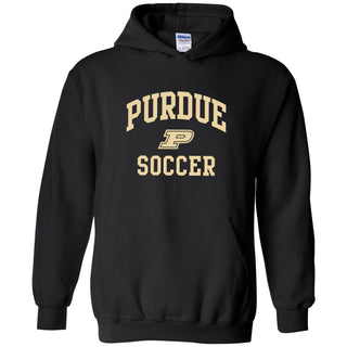 Purdue University Boilermakers Arch Logo Soccer Hoodie - Black