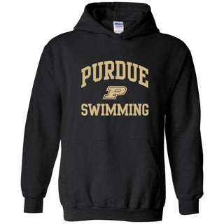 Purdue University Boilermakers Arch Logo Swimming Hoodie - Black