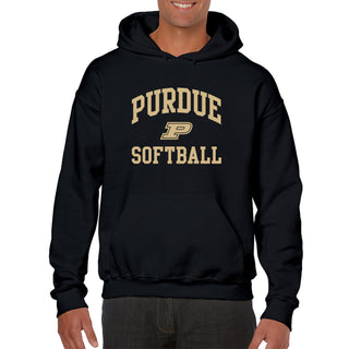 Purdue University Boilermakers Arch Logo Softball Hoodie - Black