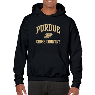 Purdue University Boilermakers Arch Logo Cross Country Hoodie - Black