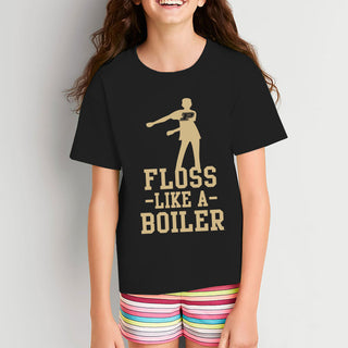 Purdue University Boilermakers Floss Like a Boiler Youth Tee - Black