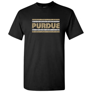 Purdue University Boilermakers Retro Underline T-Shirt - Black