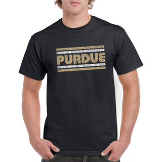 Purdue University Boilermakers Retro Underline T-Shirt - Black