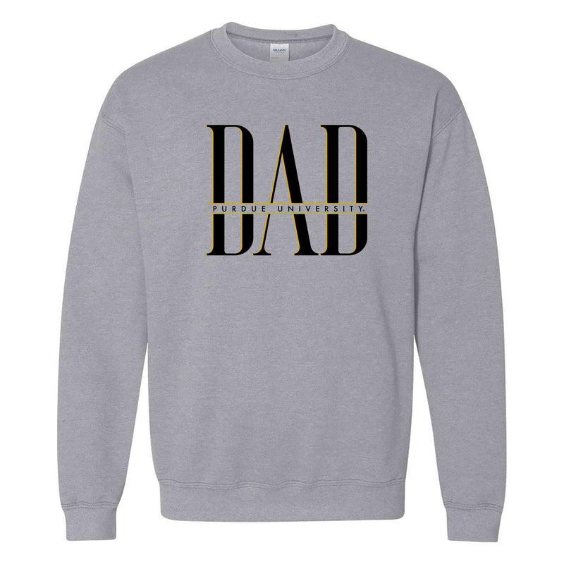 Purdue Classic Dad Crewneck - Sport Grey