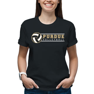 Purdue Boilermakers Volleyball Spotlight T Shirt - Black