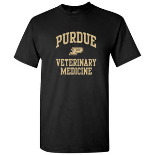 Purdue Arch Logo Veterinary Medicine T Shirt - Black