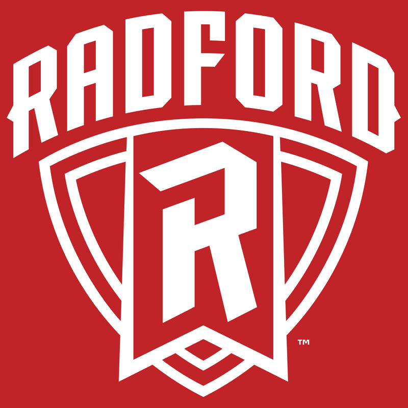 Radford University Highlanders Arch Logo Basic Cotton Short Sleeve Womens T Shirt - Red