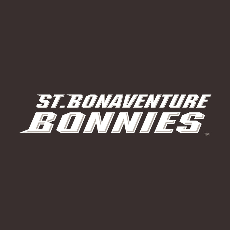 St. Bonaventure Bonnies Basic Block Hoodie - Dark Chocolate