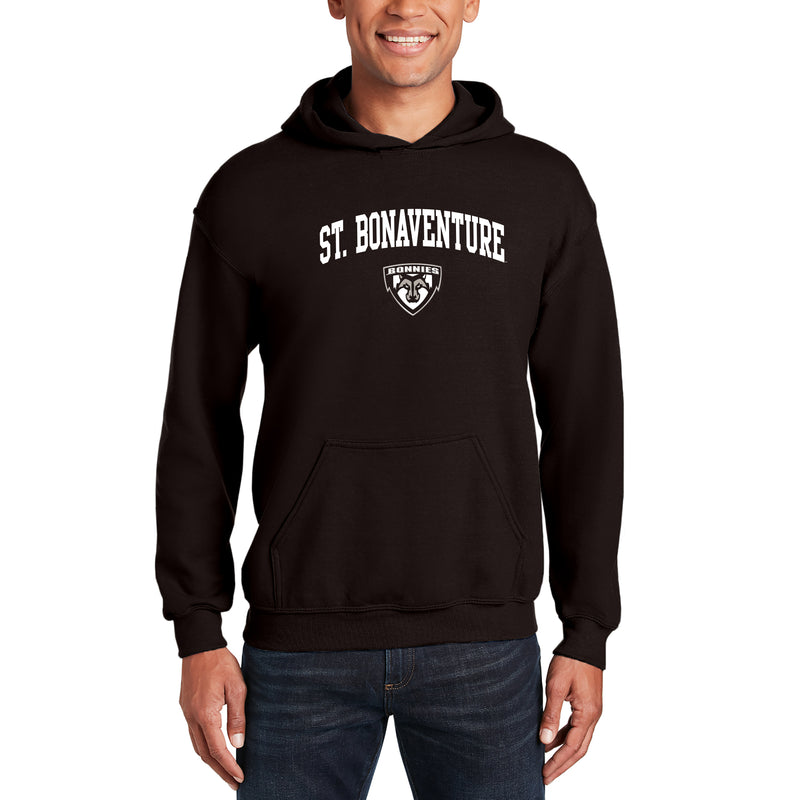 St. Bonaventure Bonnies Arch Logo Hoodie - Dark Chocolate