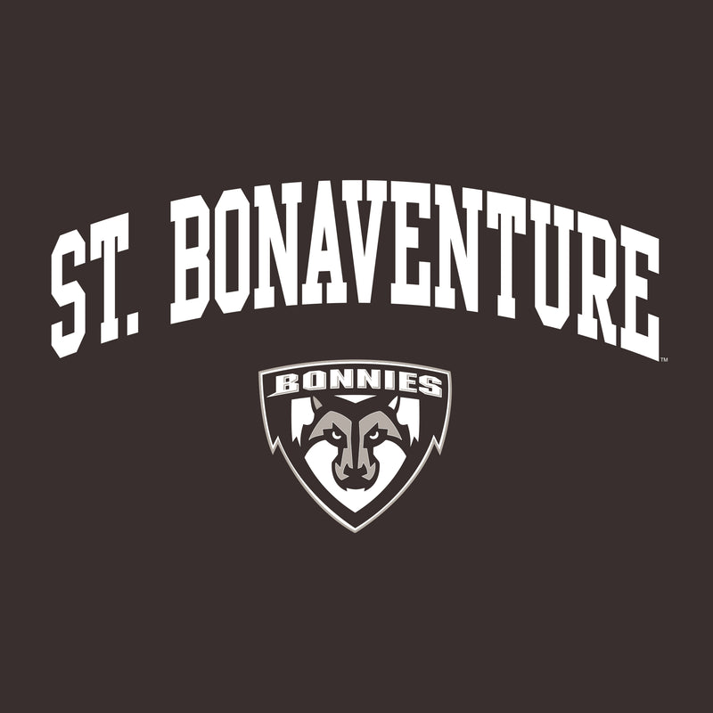 St. Bonaventure Bonnies Arch Logo Youth T Shirt - Dark Chocolate