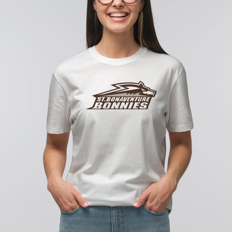 St. Bonaventure Bonnies Primary Logo T Shirt - White