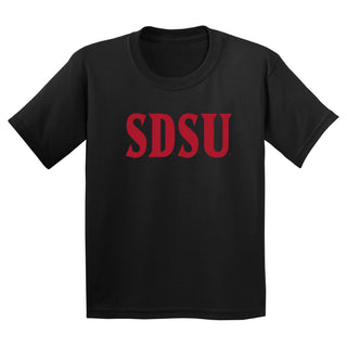 San Diego State Aztecs Basic Block Youth T Shirt - Black