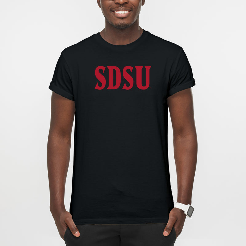 San Diego State Aztecs Basic Block T Shirt - Black