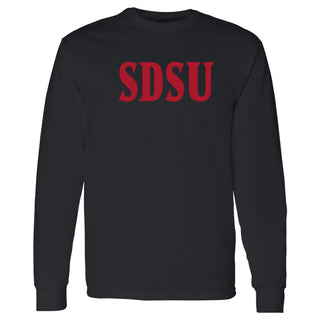 San Diego State Aztecs Basic Block Long Sleeve T Shirt - Black