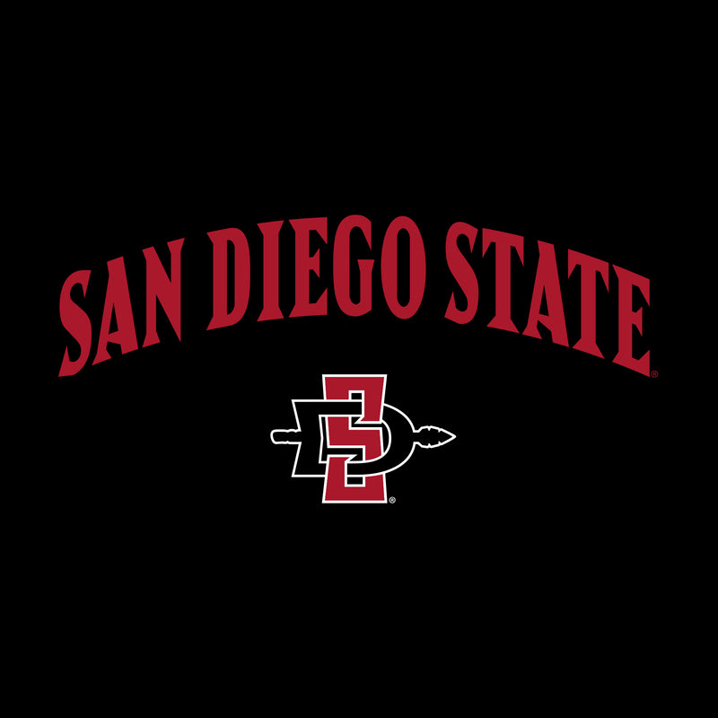 San Diego State Aztecs Arch Logo Womens T Shirt - Black