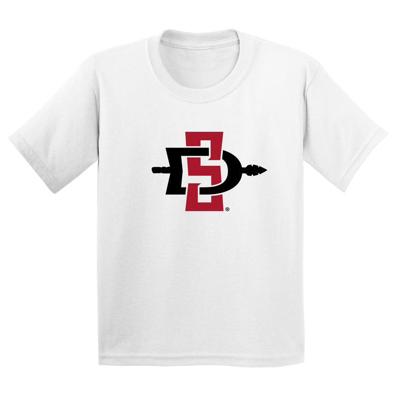 San Diego State Aztecs Primary Logo Youth T Shirt - White