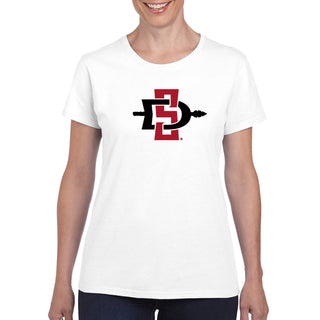 San Diego State Aztecs Primary Logo Womens T Shirt - White