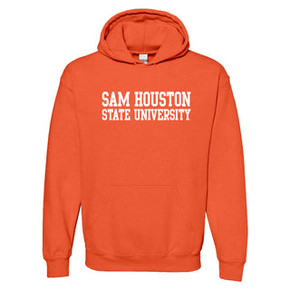 Sam Houston State University Bearkats Basic Block Hoodie - Orange