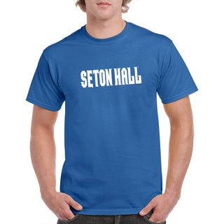 Seton Hall University Pirates Basic Block Short Sleeve T Shirt - Royal