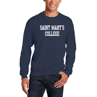 Saint Mary's College Gaels Basic Block Crewneck Sweatshirt - Navy