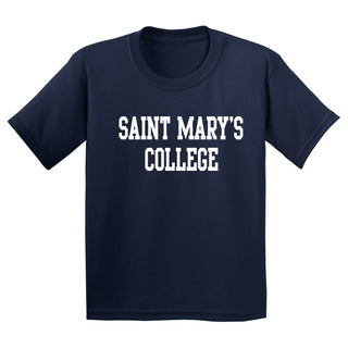 Saint Mary's College Gaels Basic Block Youth T Shirt - Navy