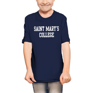 Saint Mary's College Gaels Basic Block Youth T Shirt - Navy