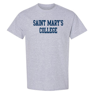 Saint Mary's College Gaels Basic Block T Shirt - Sport Grey