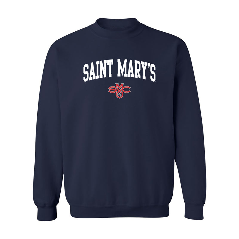 Saint Mary's College Gaels Arch Logo Crewneck Sweatshirt - Navy