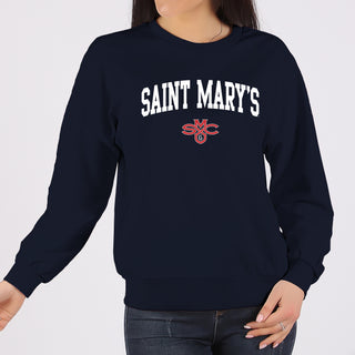 Saint Mary's College Gaels Arch Logo Crewneck Sweatshirt - Navy