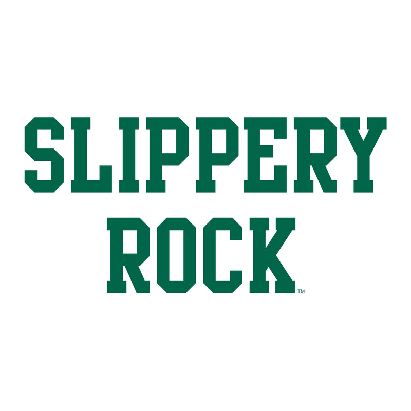 Slippery Rock University The Rock Basic Block Short Sleeve Youth T Shirt - White