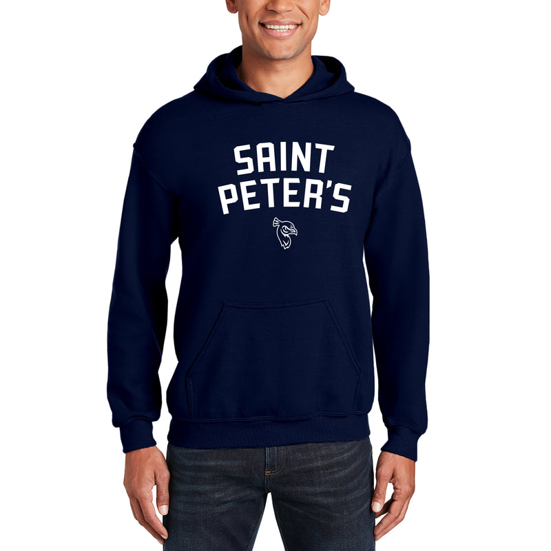 Saint Peter's University Peacocks Arch Logo Hoodie - Navy