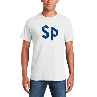 St Peter's University Peacocks Primary Logo T-Shirt - White