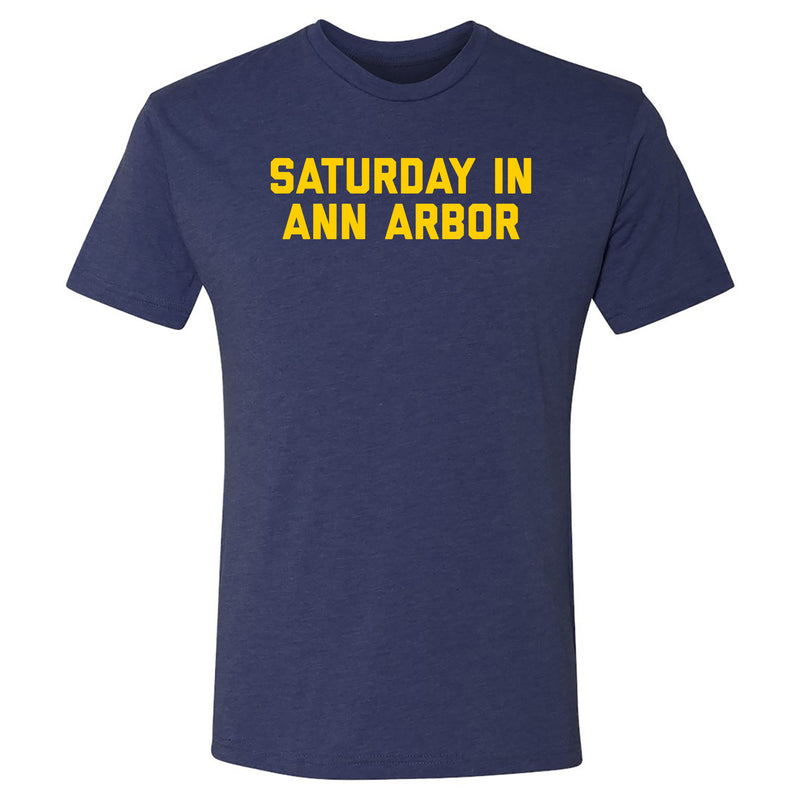 Saturday in Ann Arbor NLA Triblend - Navy Triblend