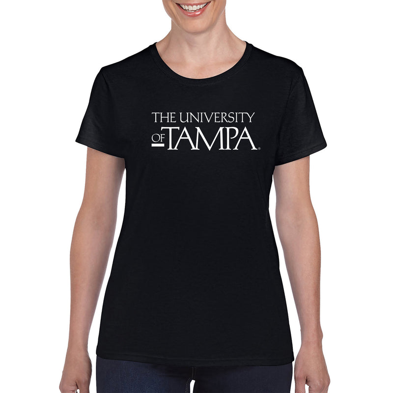 University of Tampa Spartans Basic Block Womens T-Shirt - Black