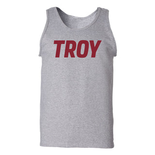 Troy Trojans Basic Block Tank Top - Sport Grey