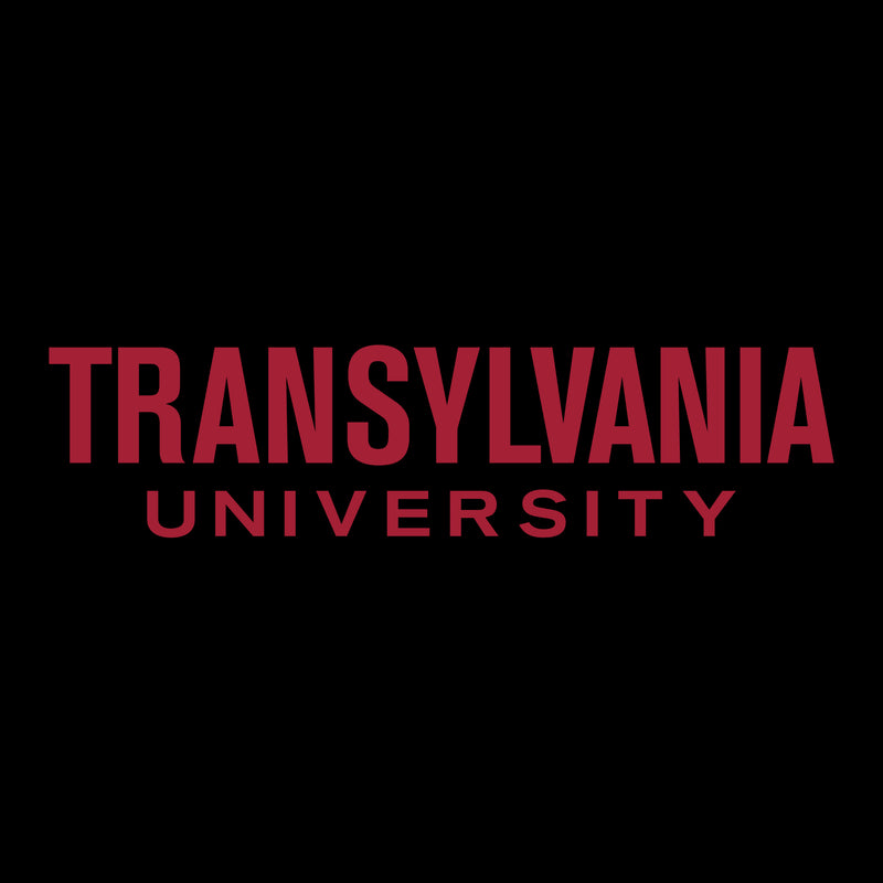 Transylvania University Pioneers Basic Block Short Sleeve T Shirt - Black