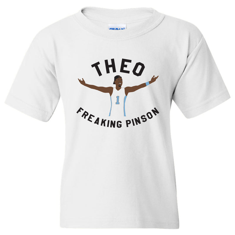 Theo Freaking Pinson Youth T Shirt - White