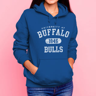 University at Buffalo Bulls Athletic Arch Heavy Blend Hoodie - Royal