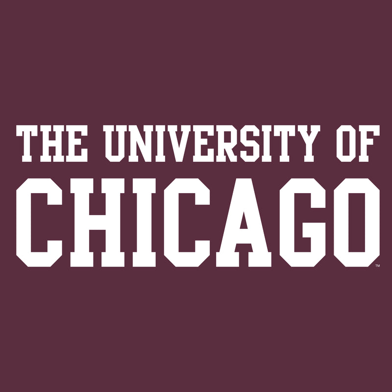 University of Chicago Maroons Basic Block Crewneck Sweatshirt - Maroon