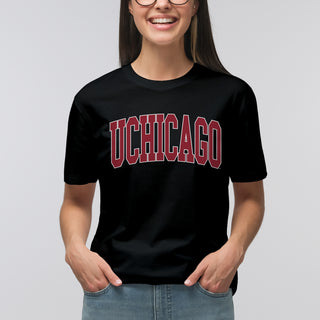 UChicago Maroons Mega Arch T-Shirt - Black