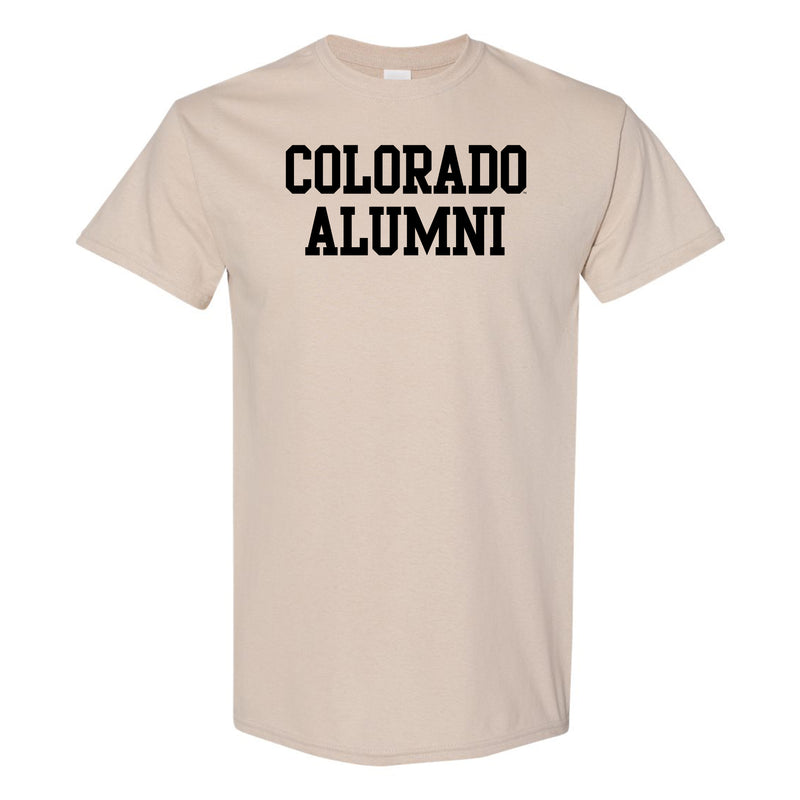 University of Colorado Buffaloes Alumni Block T Shirt - Sand