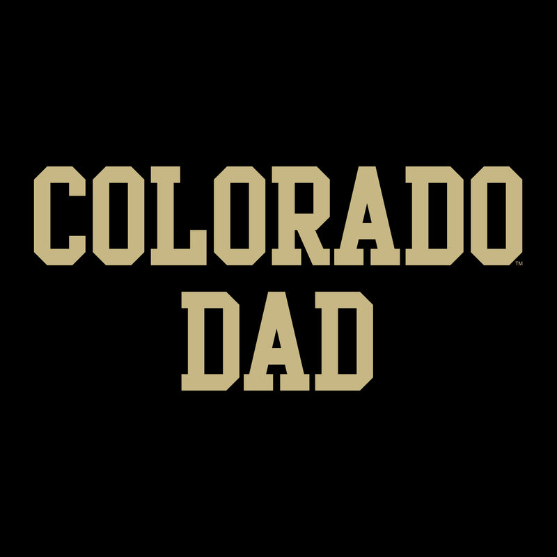 University of Colorado Buffaloes Basic Block Dad T Shirt - Black