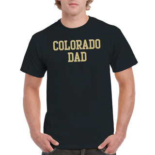 University of Colorado Buffaloes Basic Block Dad T Shirt - Black