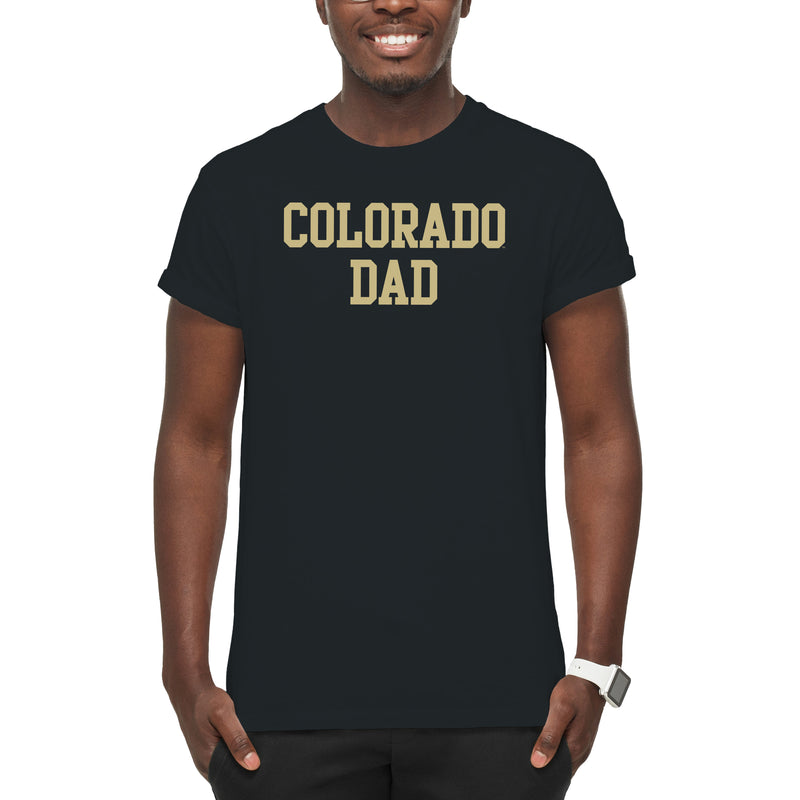 University of Colorado Buffaloes Basic Block Dad T Shirt - Black