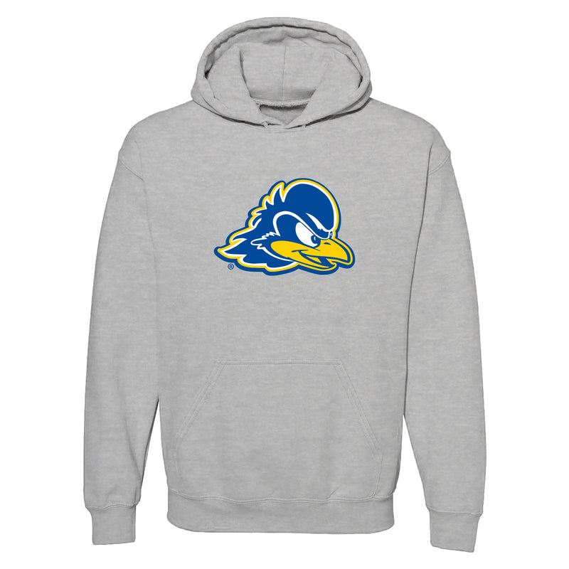 Delaware Blue Hens Primary Logo Hoodie - Sport Grey