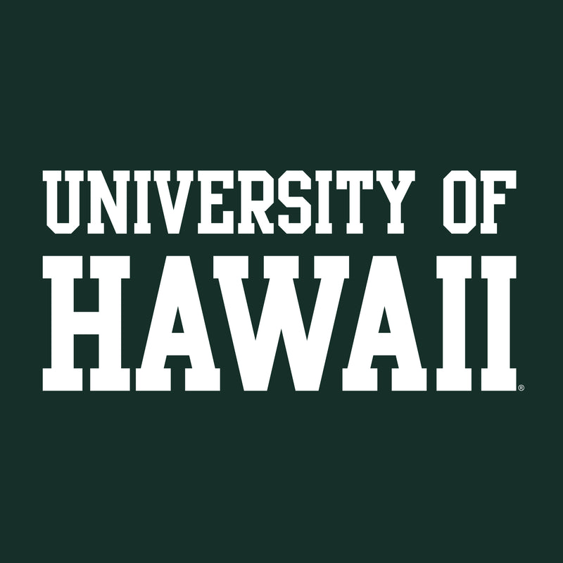 University of Hawaii Rainbow Warriors Basic Block Cotton Tank Top - Forest